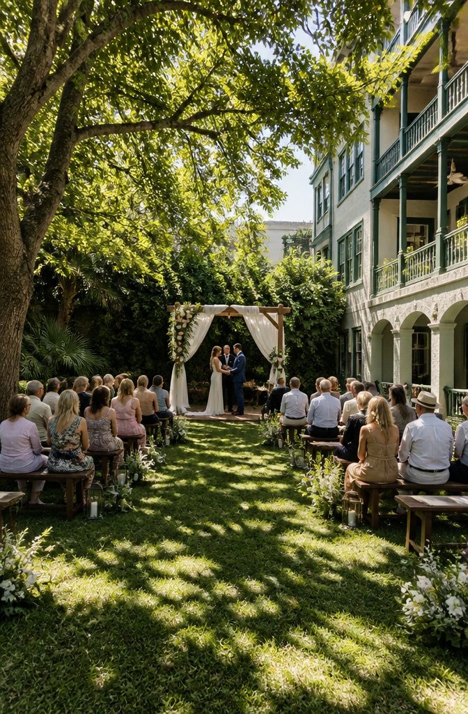 10 Little Wedding Ideas for a Small 2026 Celebration 1 A picturesque coastal villa ideal for an intimate wedding ceremony.