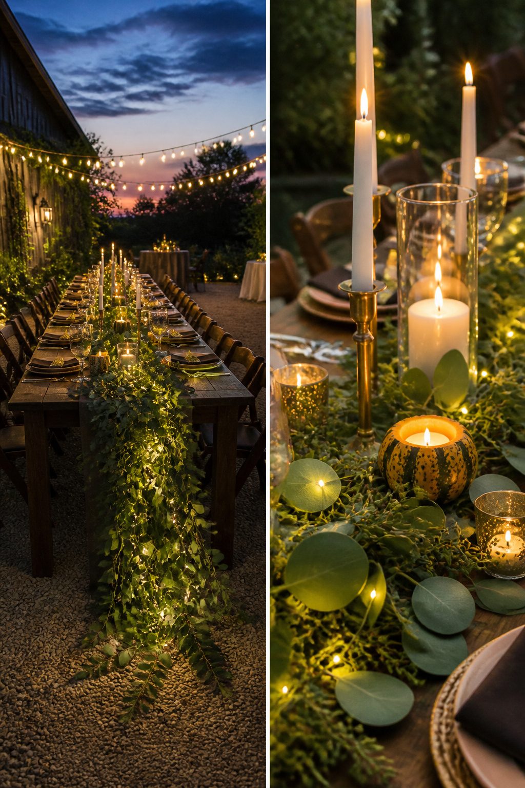 Rustic Candle and Light Layers