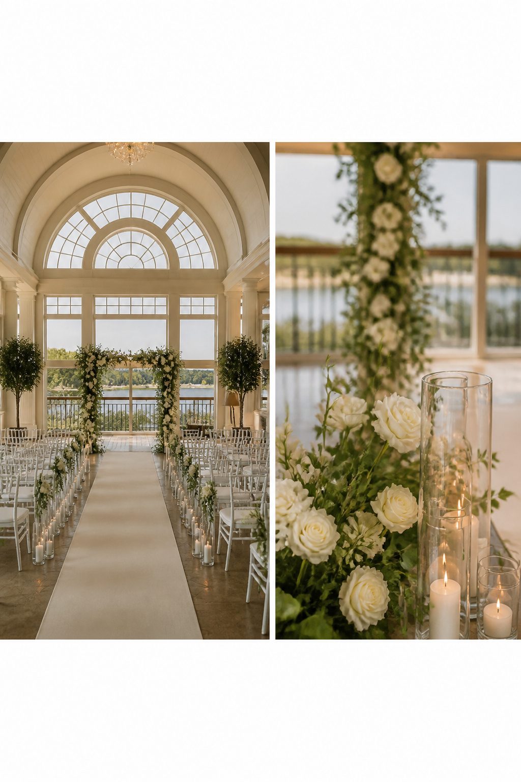 8 Indoor Wedding Venue Types for 2026: Research-Based Picks 14 Lakeside Gardens featuring a covered patio and beautiful outdoor ceremony sites.