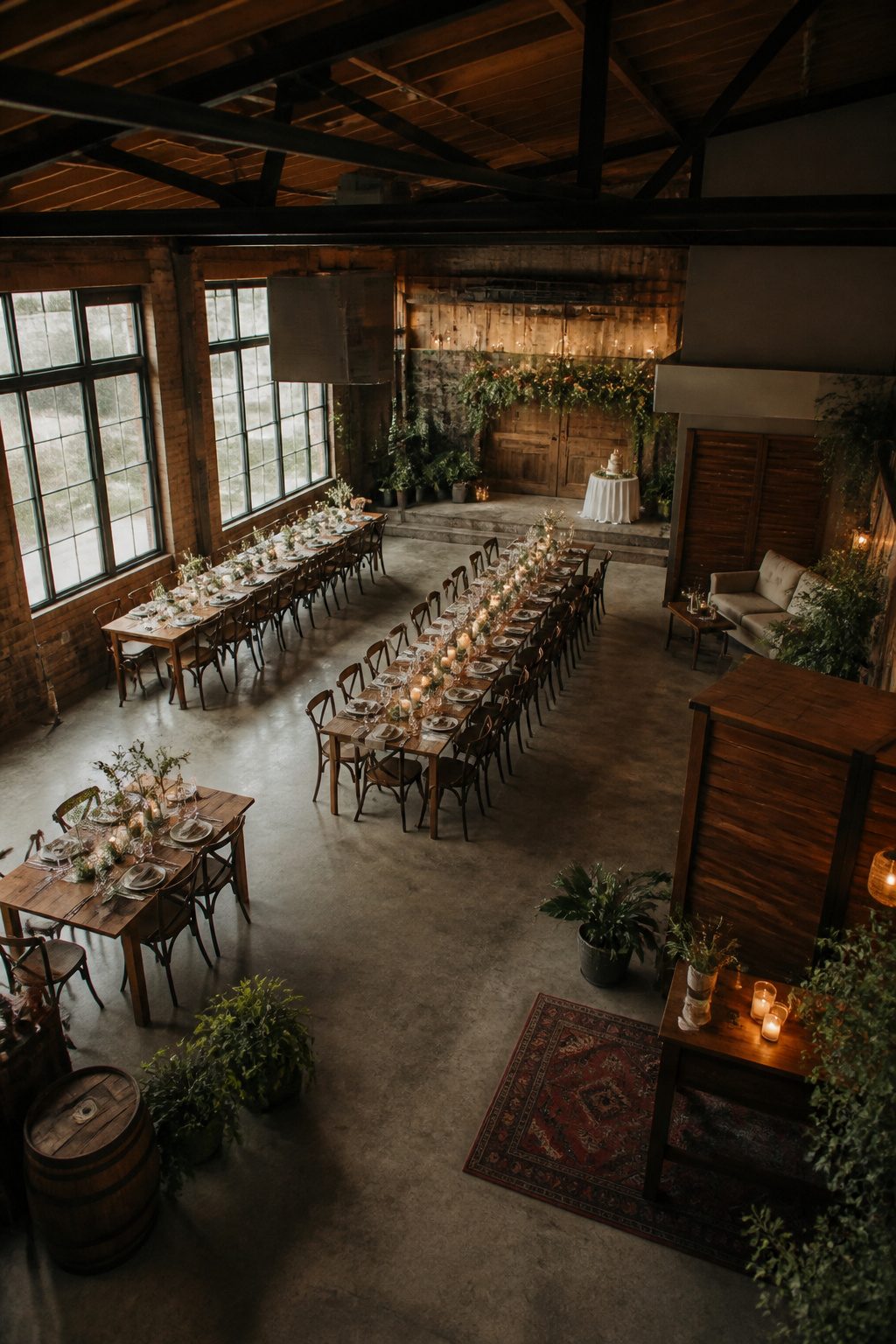 8 Indoor Wedding Venue Types for 2026: Research-Based Picks 4 Blockhouse interior showcasing a small venue setup for intimate gatherings.
